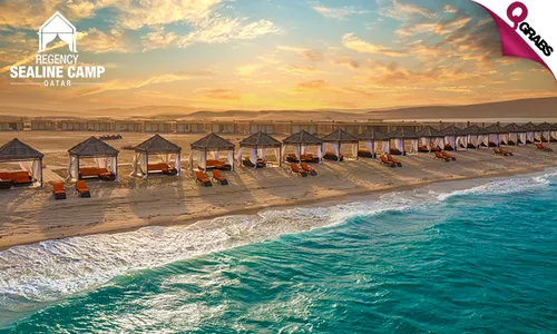 Arabian Desert Adventure: Delicious Breakfast, Beach Access, Overnight Stay & More at Regency Sealine 5-Star Luxury Resort!